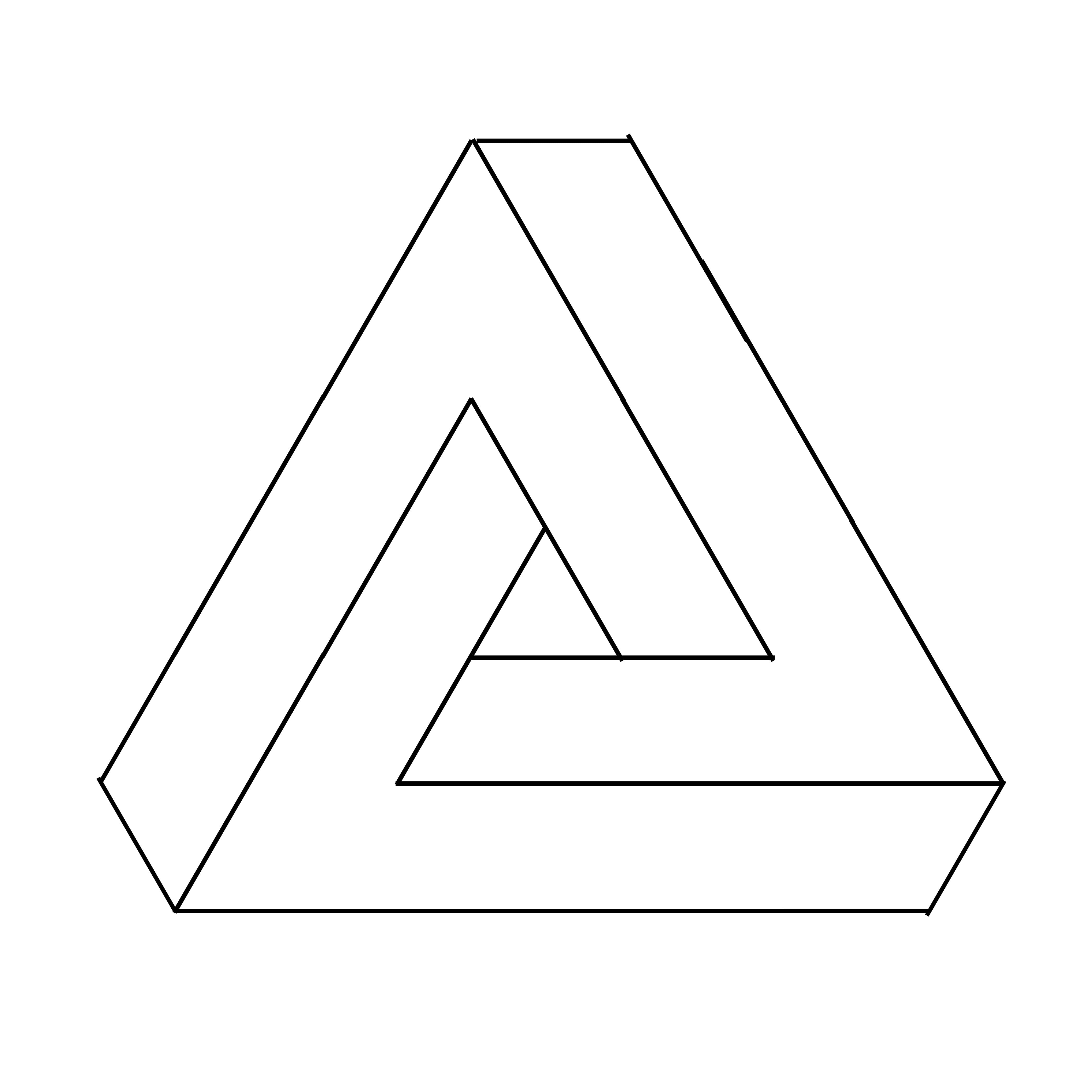 draw optical illusion 3d triangle